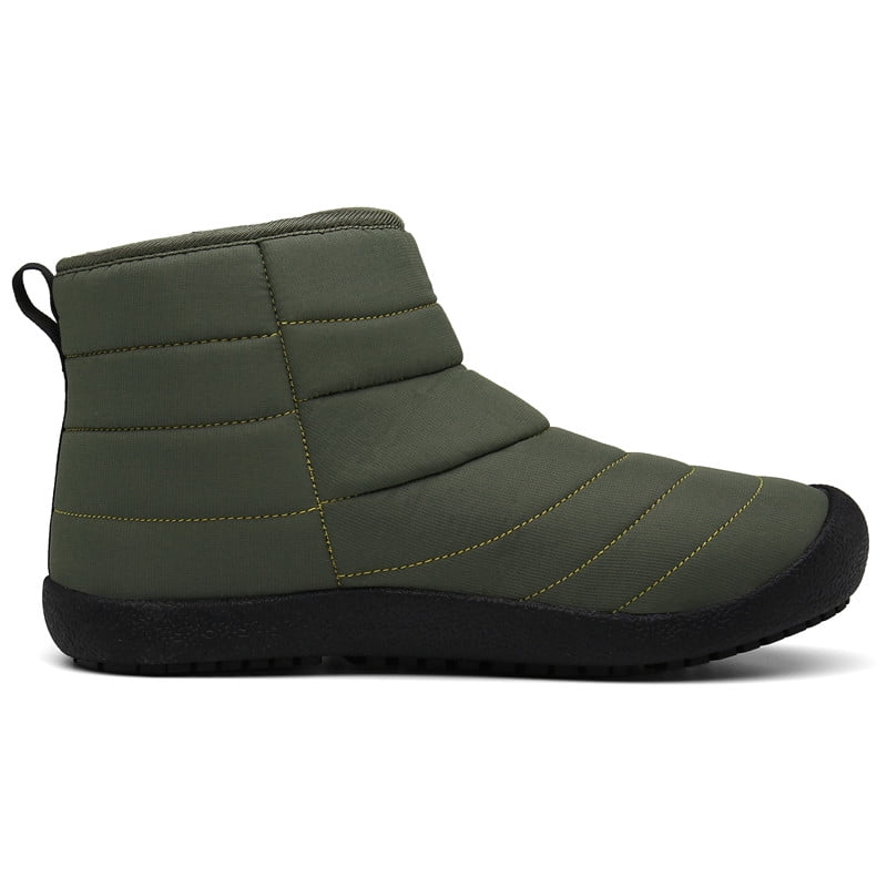 men outdoor waterproof warm lining hook loop casual ankle boots