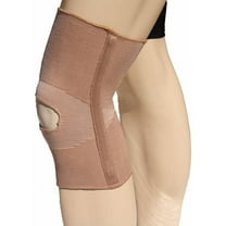 Alpha Medical Open Patella Compression Support Knee Brace Sleeve With Anti-Roll Support Stays – Knee Stabilizer – Knee Pain Relief (X-Large Beige)