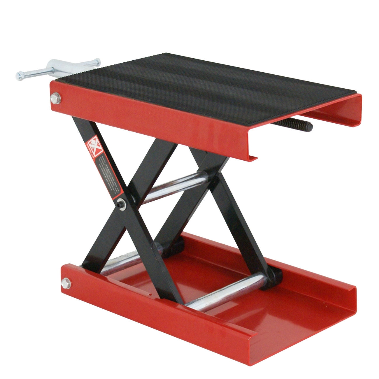 Zeny 1100 LB Wide Deck Scissor Lift Jack Stand Bikes ATVs Motorcycle Center Hoist Crank Stand