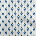 thumbnail image 1 of oneOone Cotton Cambric Blue Fabric Ikat Sewing Material Print Fabric By The Yard 42 Inch Wide, 1 of 6