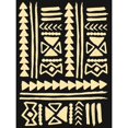 thumbnail image 3 of Villa, Mlli 12x14 Black Modern Framed Museum Art Print Titled - Wooden Tribal Cream, 3 of 5