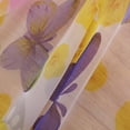 thumbnail image 4 of Cortina de cocina transparente Diseño de mariposa Cortina de cocina Puerta transparente Puerta Voile 39x79 Inch D, 4 of 9