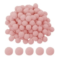 0.6inch Pom Poms for Crafts, 500pcs Pompoms for Crafts Puff Balls Bulk Fuzzy Balls for Hats Christmas Art DIY, Dark Pink