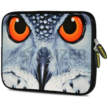 Kindle Designer Case Designer 7.75 Inch Soft Neoprene Sleeve Case Pouch for Alcatel ONETOUCH POP 7 LTE, Acer Iconia One 7, LG G Pad, Amazon Fire 7, Kindle/ Kindle HD 7, RCA 7 Tablet - Focus Owl Close ()