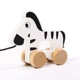 thumbnail image 2 of TOOKYLAND Wooden Pull Along Animal - Pull Toy for Toddlers, Ages 18m+, 2 of 9