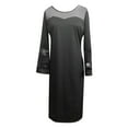thumbnail image 4 of YanHoo Women's Party Dresses Sexy Cold Shoulder Vintage V Neck Plus Size Elgant Maxi Dress, 4 of 5
