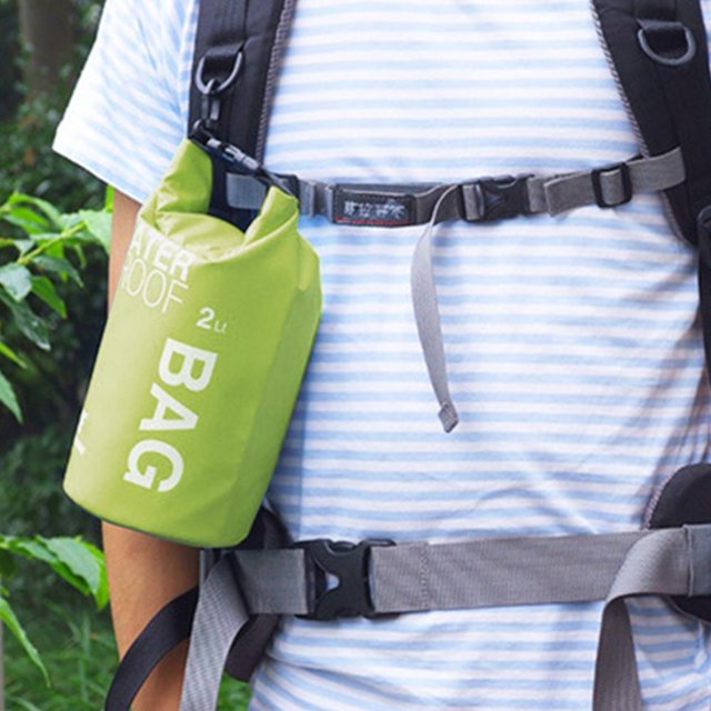 Bolsas de PVC impermeables a la deriva de 2L, bolsa de teléfono para natación, bolsas flotantes para canotaje