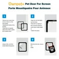 thumbnail image 5 of Leyfeng Pet Net, Pet Screen Door, Inside Size 41Cm*37Cm*2cm Magnetic Flap Screen Automatic Lockable Black Door for Small/Medium Dog and Cat Gate, 5 of 9