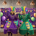 thumbnail image 6 of Colorful Balloons Mardi Gras Banner Feather Decor Carnival Display Mask Elements Purple Green Gold Festive Backdrop for Mardi Gras Party Carnival Celebration Masquerade Ball, 6 of 7