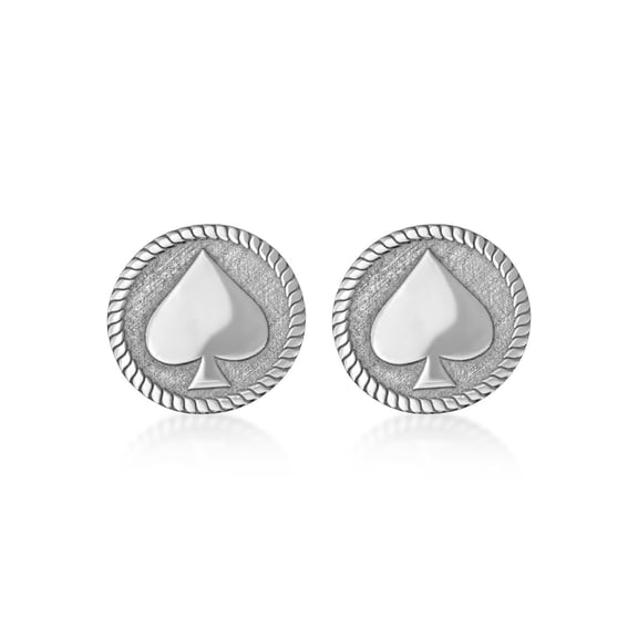 Factory Direct Jewelry Round Silver Cufflinks, 925 Sterling Silver