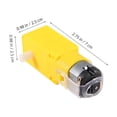 thumbnail image 5 of WHAMVOX  2 Pcs Rc Car Spare Parts Gear Motor for Robotic Body Geared, 5 of 8