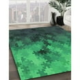 thumbnail image 2 of Ahgly Company Indoor Rectangle Patterned Dark Blue Grey Blue Area Rugs, 7' x 10', 2 of 6