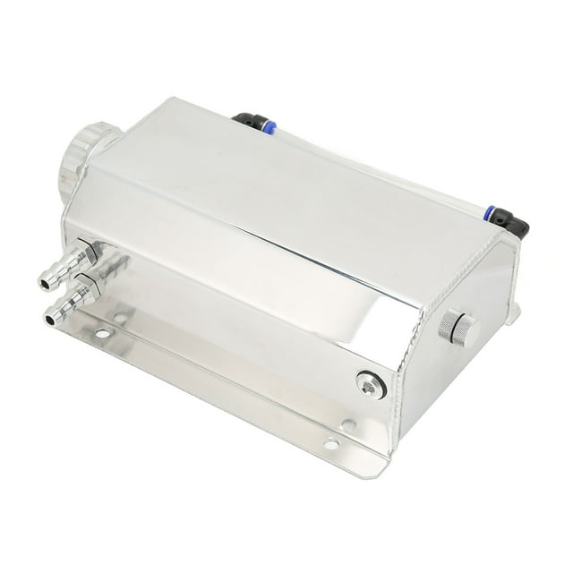 Botella De Desbordamiento De Refrigerante, Tanque De Desbordamiento De Refrigerante Del Radiador 2L Para Accesorios De Automóviles Cergrey Aluminium Coolant Overflow Bottle