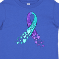 thumbnail image 4 of Inktastic Suicide Prevention Ribbon with Blue and Purple Hearts Boys or Girls Baby T-Shirt, 4 of 5