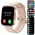 thumbnail image 1 of Fully Touch Screen Square Metal Smart Watch, IP68 Resistente Al Agua Resistente Al Sudor Deportes Smartwatch Con Batería Grande De 320mAh, Llamada Inalámbrica, Pantalla Grande De 4.85 Cm, Ritmo Cardía, 1 of 4