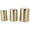 Gold Metallic Ribbed Linear Drum Round S/3 24", 22", 20"H, variant on DecMode 18" x 24" Gold Metal Metallic Ribbed Drum Accent Table, 3-Pieces