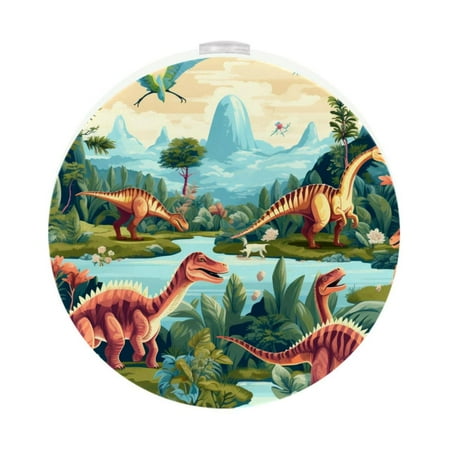

Dinosaur Circular Night Light - Two Pack Wall Light Induction Control Small LED Lights