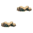 thumbnail image 1 of maskred Miniature Garden Bridge Made Of Tree Stump Gift Choice Micro Landscape Decoration Garden Miniatures 2Set, 1 of 6