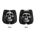 thumbnail image 6 of Uemuo Magician Hat Skull Pattern Women's Athletic Shorts High Waisted Running Shorts with Liner Pockets Gym Elastic Workout Shorts-Medium, 6 of 9