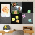 thumbnail image 6 of AGCAN Felt Bulletin Board, Large Cork Board for Wall 36" x 24", Large Felt Wall Tiles with 40 Push Pins, DIY Thick Cork Board for Office Kitchen Classroom, 6 Pack, Black+Dark Gray, 6 of 10