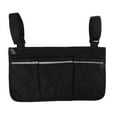 thumbnail image 1 of Bolsa lateral para silla de ruedas, Bolsa multifuncional de gran capacidad para silla de ruedas, bolsa impermeable de poliéster con diseño de múltiples bolsillos, bolsillo, 1 of 7