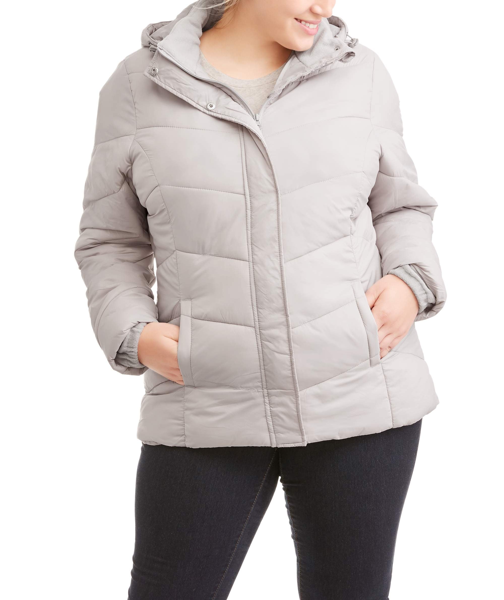 walmart plus size puffer coats