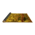 thumbnail image 2 of Ahgly Company Indoor Round Oriental Yellow Industrial Area Rugs, 6' Round, 2 of 4
