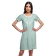 thumbnail image 1 of Moomaya Chemise de Nuit d'Allaitement à Boutons pour Femmes Imprimée, 1 of 5
