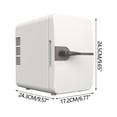 thumbnail image 3 of Dvruxg Réfrigérateur de Voiture Compact 6 L - Mini-Frigo Portable Chaud et Froid pour Aliments, Boissons et Produits de Beauté - Design Élégant avec Porte Réversible, Fonctionnement Silencieux et Option à Double Tension, 3 of 5