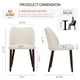 thumbnail image 3 of Juego de 6 sillas de comedor COLAMY de tela moderna, color beige, 3 of 5