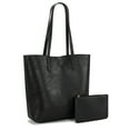 thumbnail image 5 of Montana West Tote Bag for Women Top Handle Purses and Handbags Soft Hobo, Black, 5 of 9