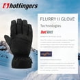 thumbnail image 6 of HOTFINGERS Flurry ll Ladies Alpine Sport Fabric Gloves, Color: Black, Size: L, 6 of 6