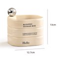 thumbnail image 3 of CSChome Jewelry Box Rotatable 3 Layers Jewelry Box Multi grids Suction Cup Square Design, 3 of 7