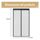 thumbnail image 3 of Cortina Mosquitera Velcro Con Cierre Magnético 210cm X 90cm, 3 of 8