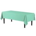 thumbnail image 2 of Exquisite 24 Pack - Disposable 54” X 108” Mint Plastic Tablecloth, 2 of 6