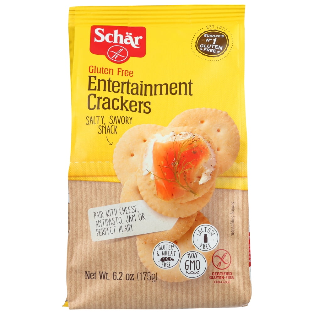 Schar Entertainment Crackers Gluten Free, 6.2 Oz