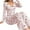 Pink, variant on Pajamas for Women Set Casual Bow Print Stretchy Long Sleeve 2 Piece Sleepwear for Women,White,S
