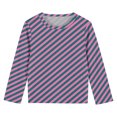 thumbnail image 4 of Nskgu Girl's Casual Big Kids Long Sleeve Striped Shirts Casual Tees Crewneck Pullover Sweatshirts for Teens Girls, 4 of 5
