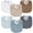 Brown, variant on NCQ 6-Pack Muslin Baby Bibs for Boys & Girls, Soft Cotton Absorbent Bandana Drool Bibs for Drooling & Teething