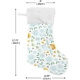thumbnail image 2 of Coolnut 1 PCS Christmas Stocking Simple Angels Big Warm 17.7 x 12 Inch Hanging Xmas Stockings Decoration for Family Holiday Party Ornaments Decor Fireplace, 2 of 7