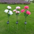 thumbnail image 4 of Naiovety El jardín solar de la flor de la peonía enciende la decoración al aire libre con la lámpara suave de las luces de la flor de la Jardín y Patio, 4 of 6