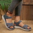 thumbnail image 4 of Taylonsss Women's Fashion Summer Wedge Sandals with Thick Bottom and Fish Mouth Design Featuring Supportive Straps and Shock-Absorbent Sole for Comfortable Beach and Everyday Use, 4 of 9