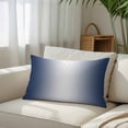 thumbnail image 3 of Navy Blue Ombre Queen Size Pillow Cover,Pillowcase Protectors with Zipper,Breathable Decorative Throw Pillow Case Cover,Blue White Gradient Modern Abstract Art Pillow Shams for Couch Sofa 20x30Inch, 3 of 8
