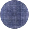 thumbnail image 1 of Ahgly Company Machine Washable Indoor Round Industrial Modern Periwinkle Purple Area Rugs, 7' Round, 1 of 7