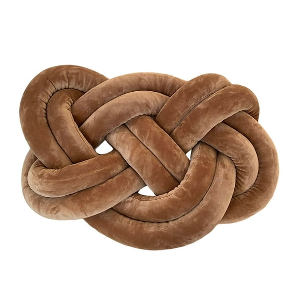 Soft Decorative Double Layered Knot Pillow Sofa with Filling for Home Bedroom Comfort and Stylish Living