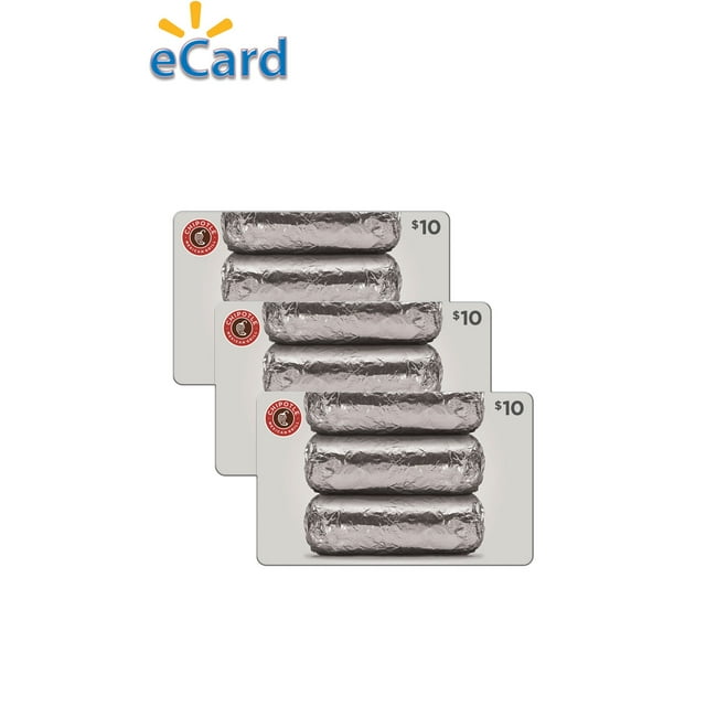 Chipotle Stacked Burritos (3X10) MP eGift Card