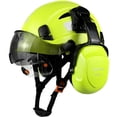 thumbnail image 1 of Casco de seguridad para la construcción, protección para los ojos, antigolpes, reducción de ruido, orejeras, gorro de protección para la cabeza, para el campo, 1 of 3