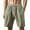 Green, variant on BLCHUNen Mens Casual Shorts Linen Lightweight Breathable Drawstring Button Beach Shorts with Pockets