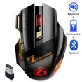 thumbnail image 2 of Wireless Gamer Mouse for Computer 2.4G RGB Rechargeable Gaming Mouse Bluetooth USB Mouse Silent Ergo, 2 of 5