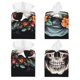 thumbnail image 2 of Fotbe Flower Horn Skull Porta Pañuelos Decorativo de Cuero, Caja Cuadrada Moderna para Pañuelos Faciales, Organizador y Dispensador 5x5x5'', 2 of 7
